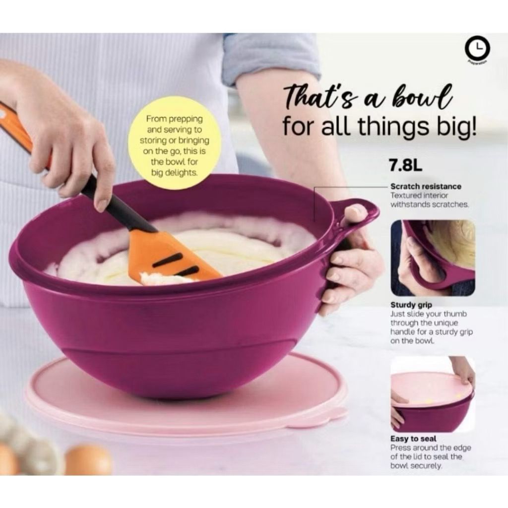 5'1652 Tupperware That's A Bowl 7.8L (1pc)/ Jumbo Bowl 7.8L /That A ...