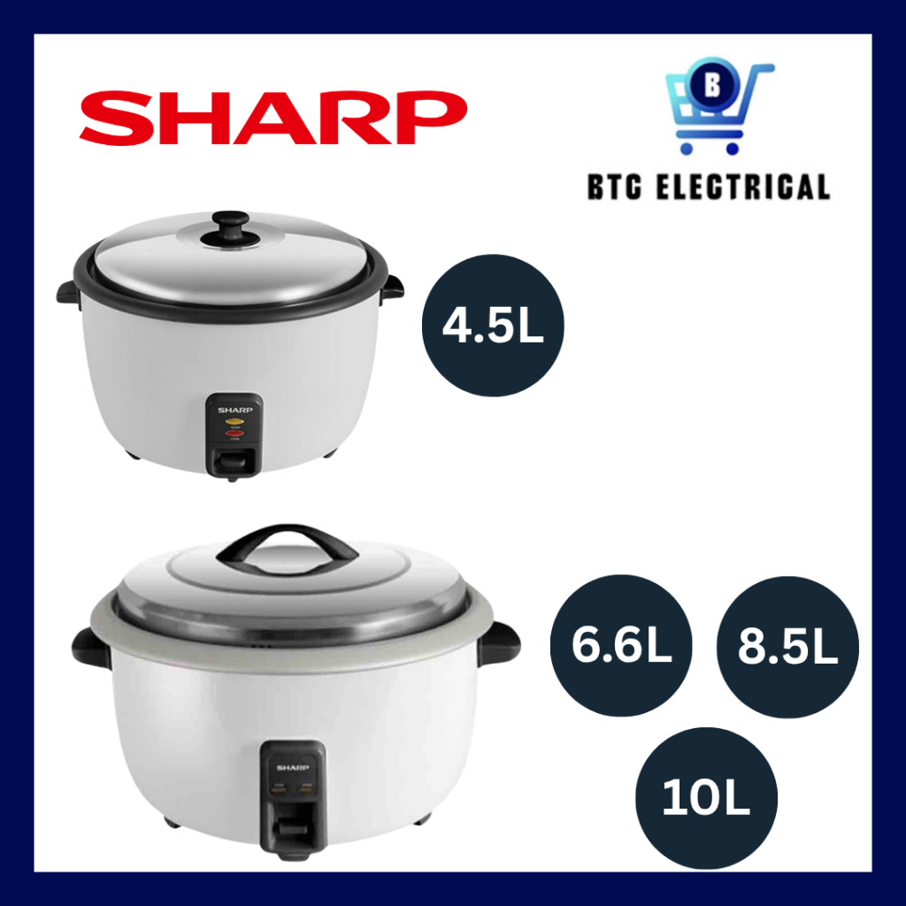 Sharp 4.5L / 6.6L / 8.5L / 10L Commercial Rice Cooker KSH458CWH ...