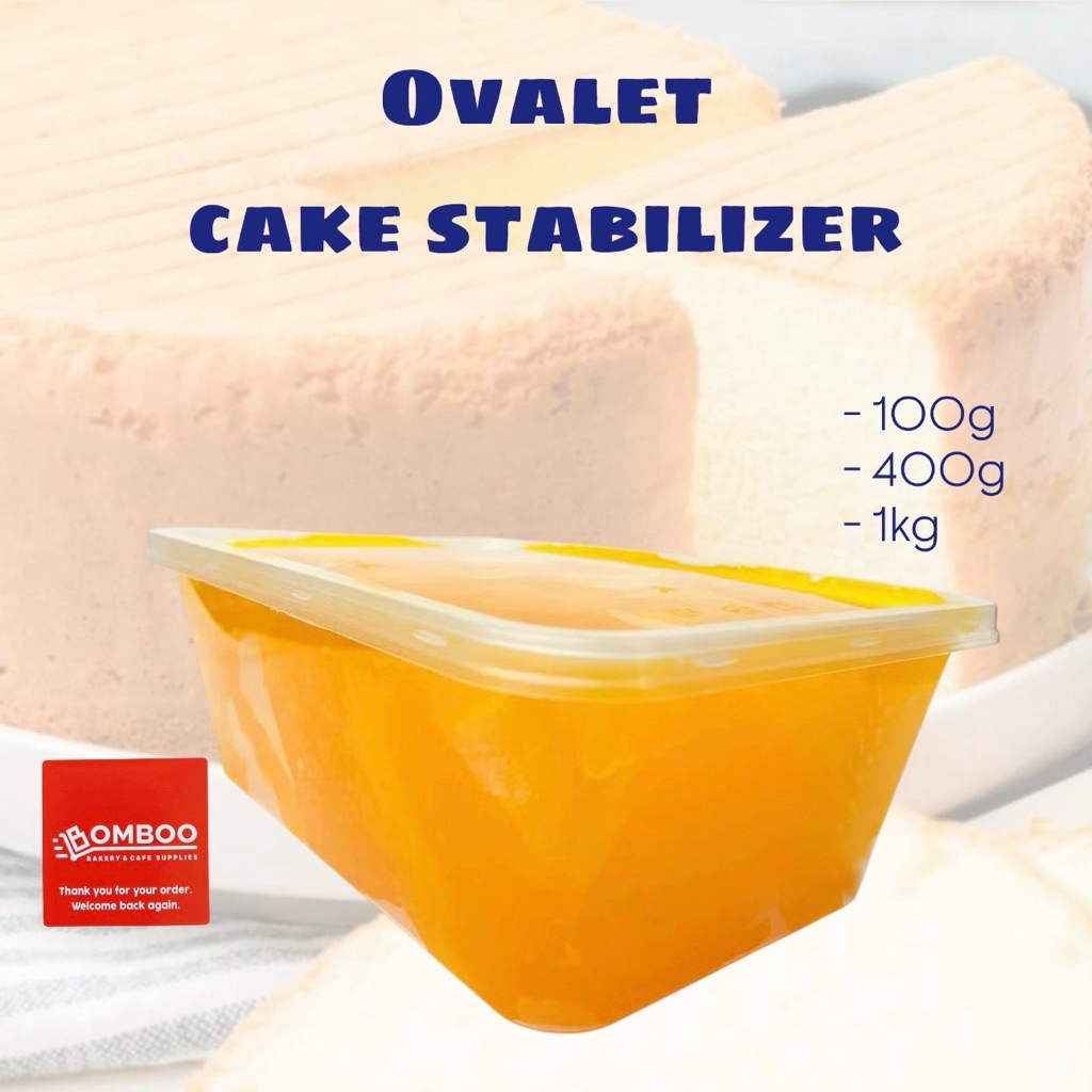 OVALET CAKE STABLIZER/OVALETTE/ FINO CAKE GEL (SPONGE EMULSIFIER) 100GM ...