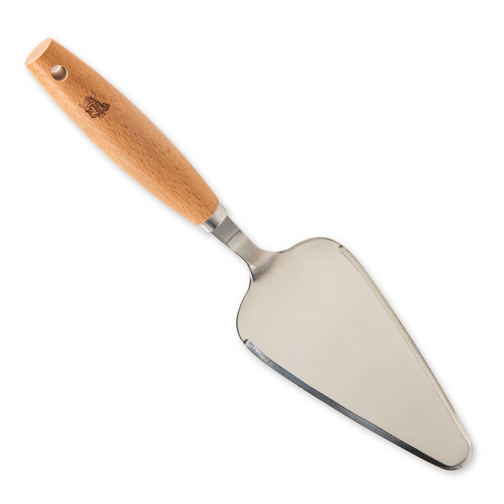 Nordicware Cake Server Stainless Steel with Beechwood Handle 12.5in for ...