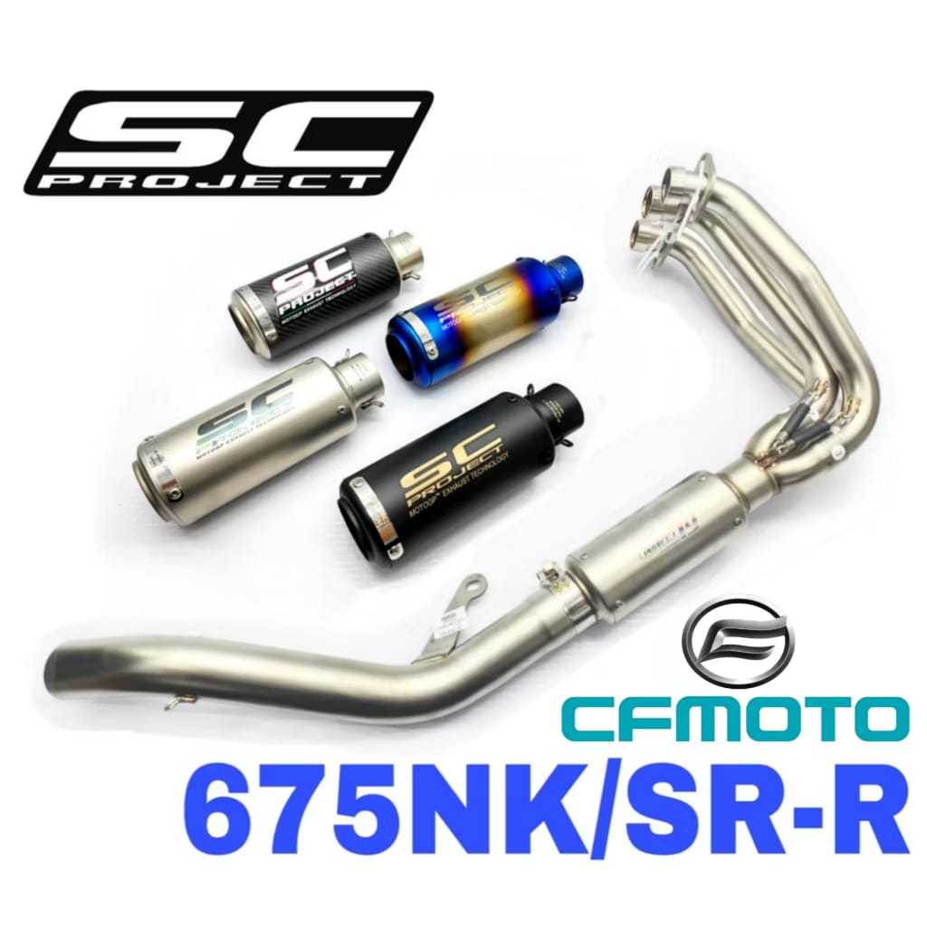 Design SC Project Full System Exhaust CFMoto 675NK Stainless Steel ...