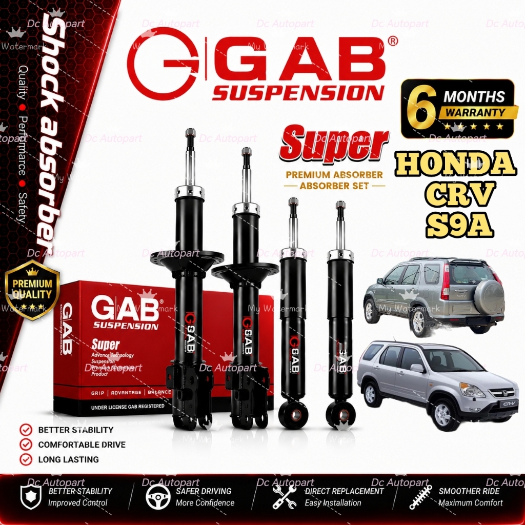 ORIGINAL GAB SUPER PREMIUM ABSORBER HONDA CRV S9A 00-05Y FRONT OR REAR ...