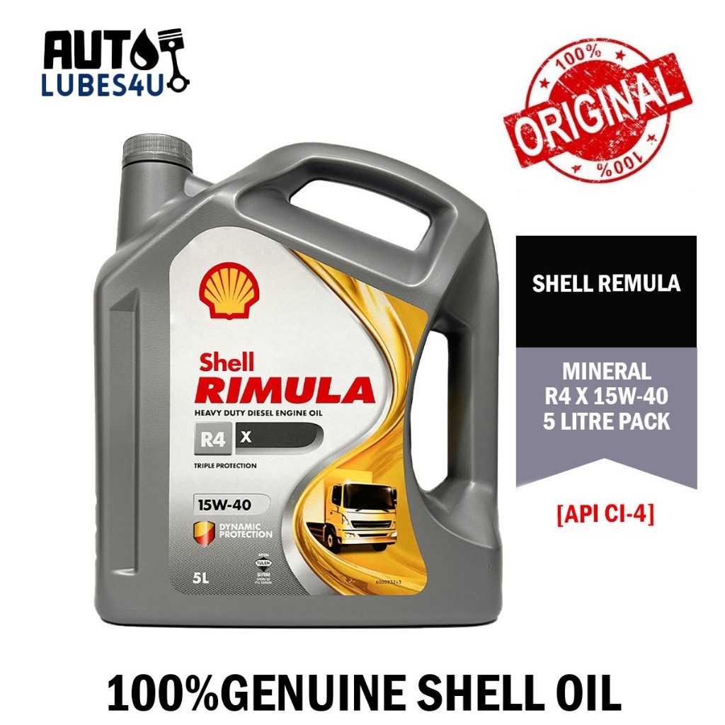 Shell Rimula R4X 15W40 5L Diesel Engine Oil - Shell Malaysia | Shopee ...