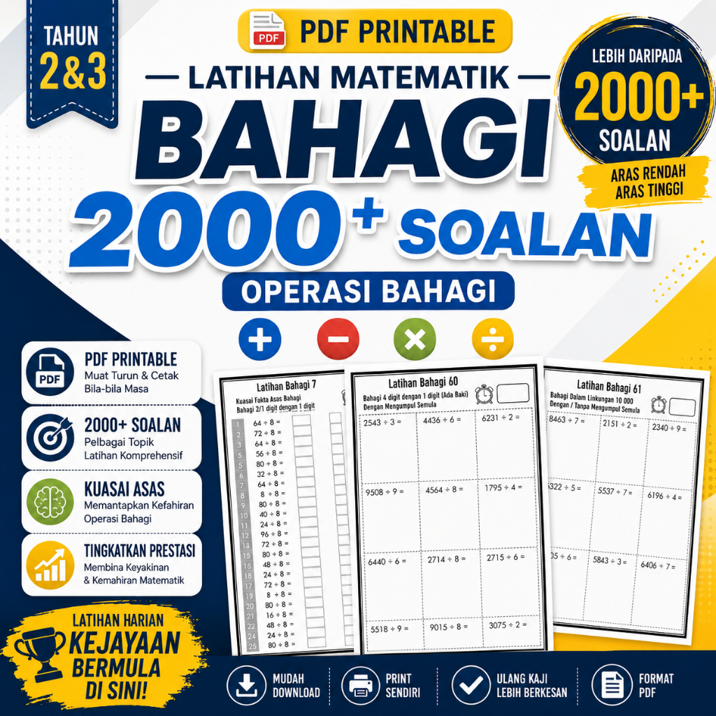 [PDF] Latihan Matematik BAHAGI 2000++ Soalan Bentuk Lazim (Math ...
