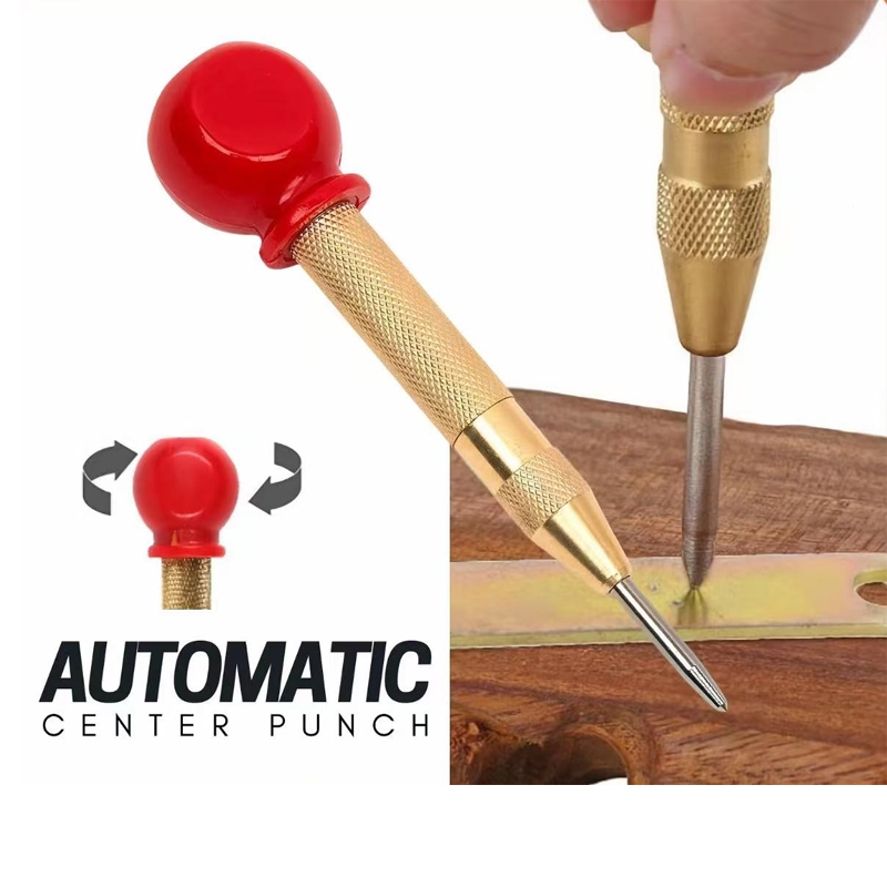 AUTOMATIC CENTER PUNCH Spring Loaded Marking Holes For Start Drilling ...