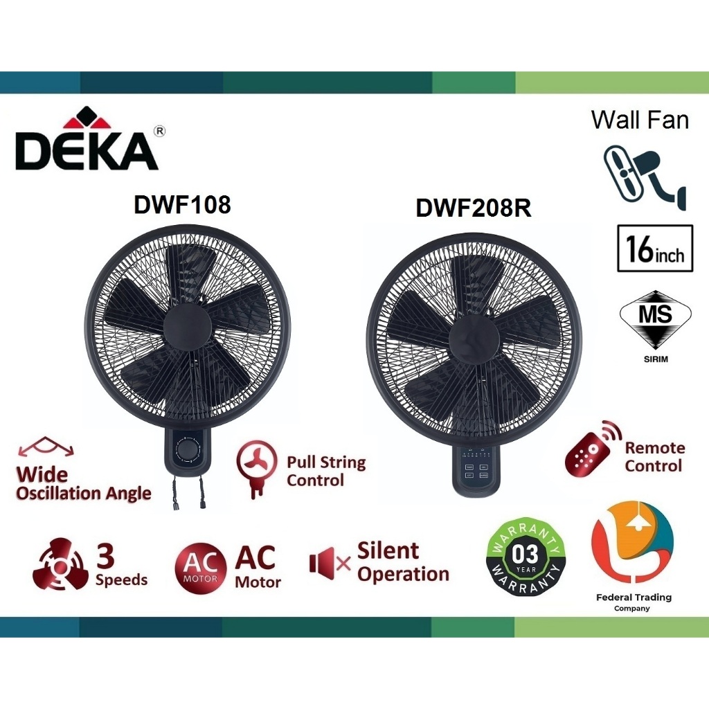 DEKA DWF108 DWF208R 16