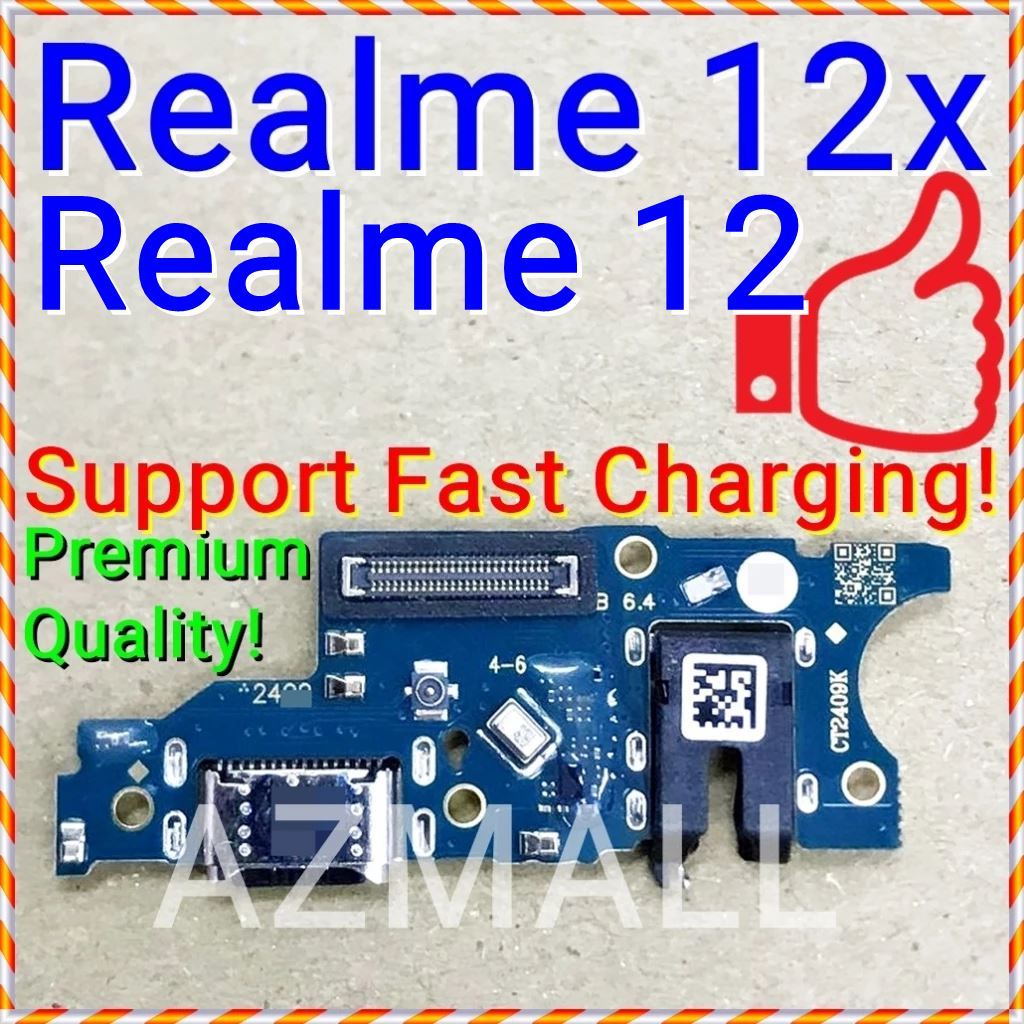 (45W Fast Charge) NEW ORI Charging Port IC SUB Board MIC Ribbon Realme ...