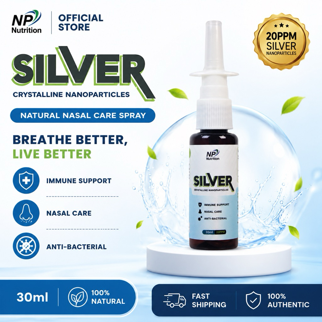 30ml NASAL SPRAY NANO PERAK NP NUTRITION Nano Silver Colloidal Silver ...