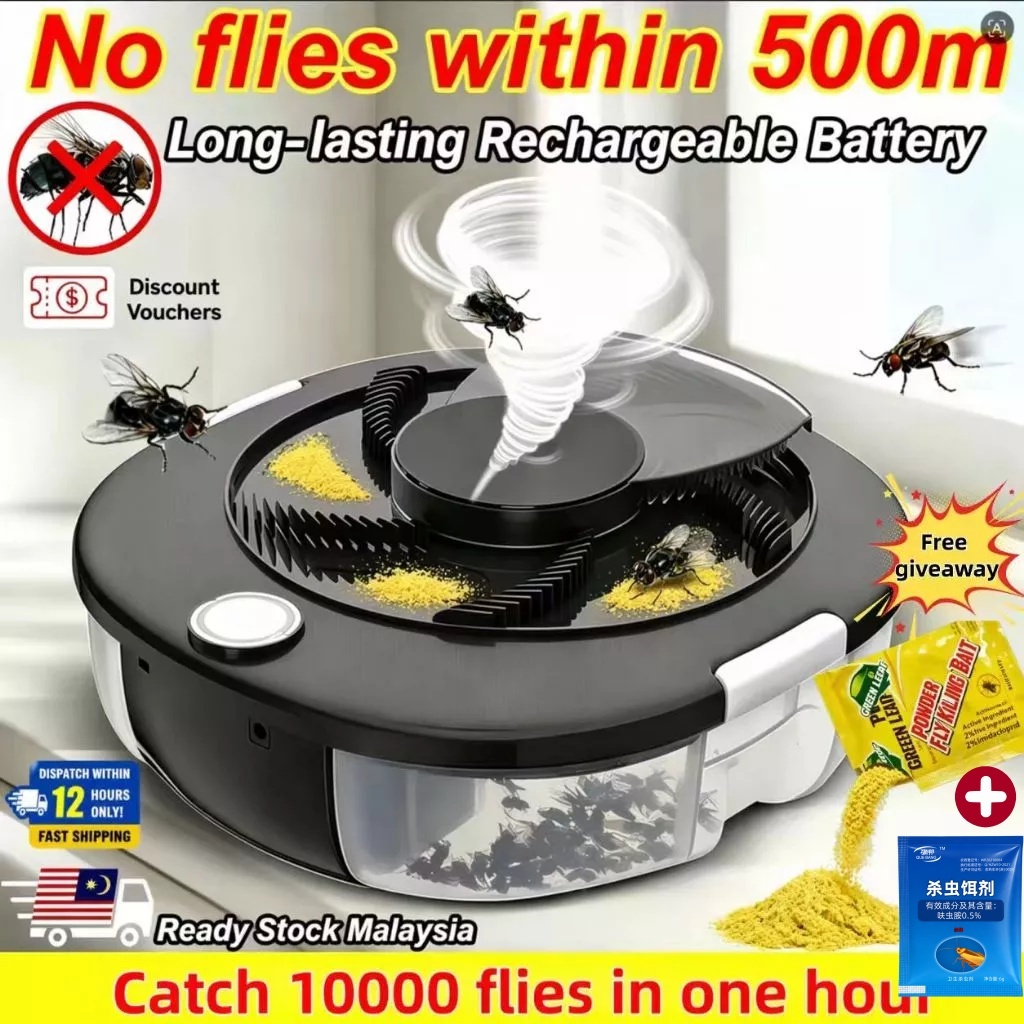 Catch 10,000 flies in one hour Automatic Fly Trap Electric Perangkap ...