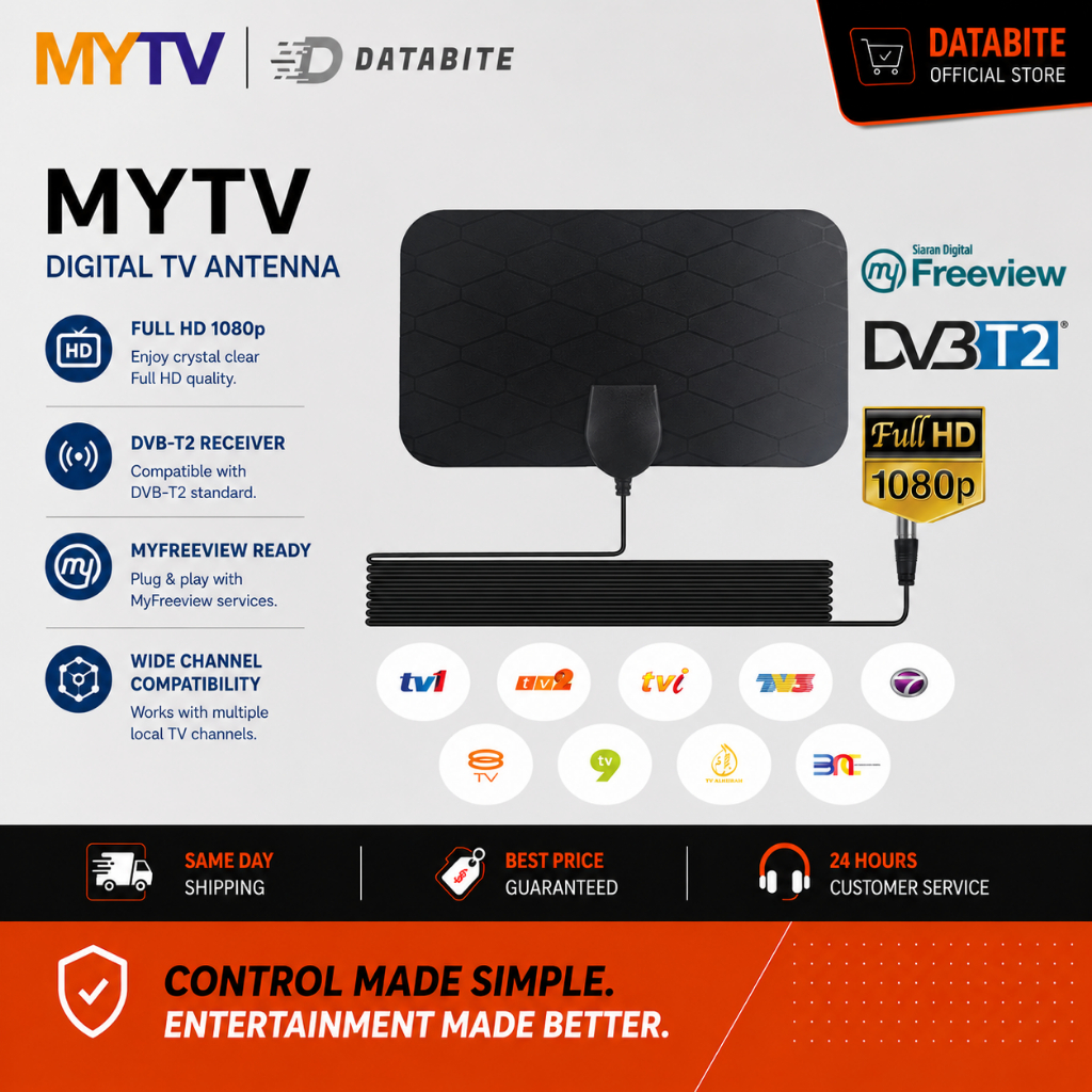 MyTv Antenna New HoneyComb myFreeView Indoor Antena MyTv Decoder Full ...