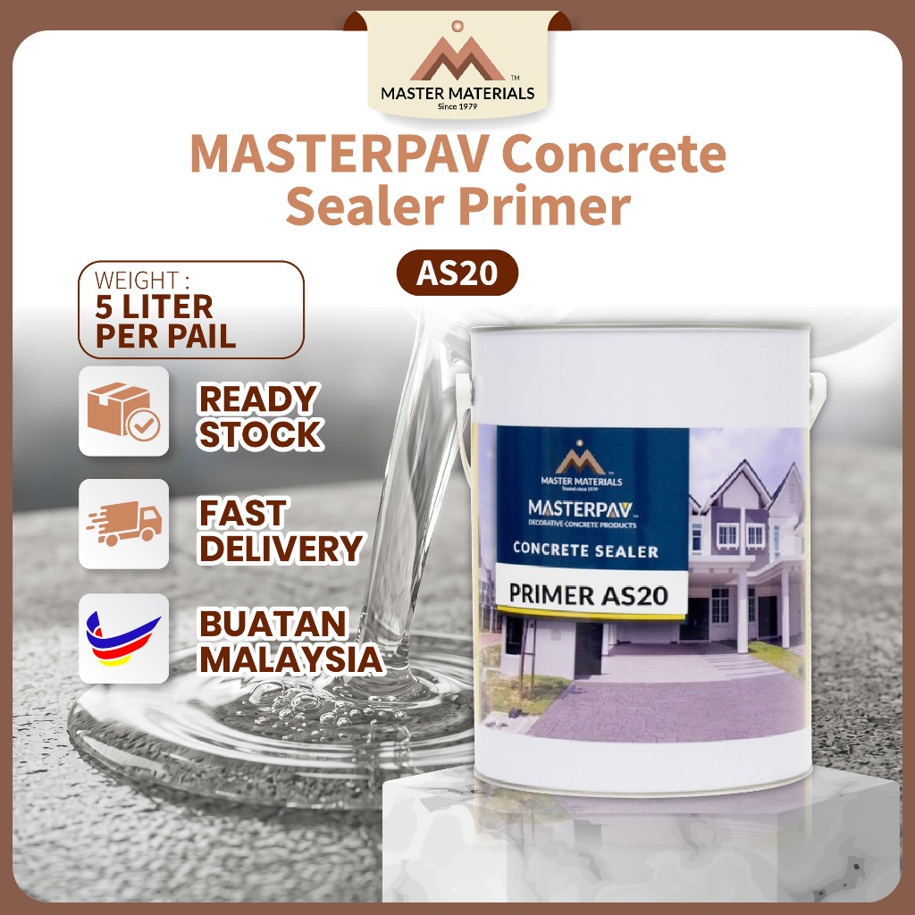 MASTERPAV Concrete Sealer Primer (5L) AS20 | Shopee Malaysia