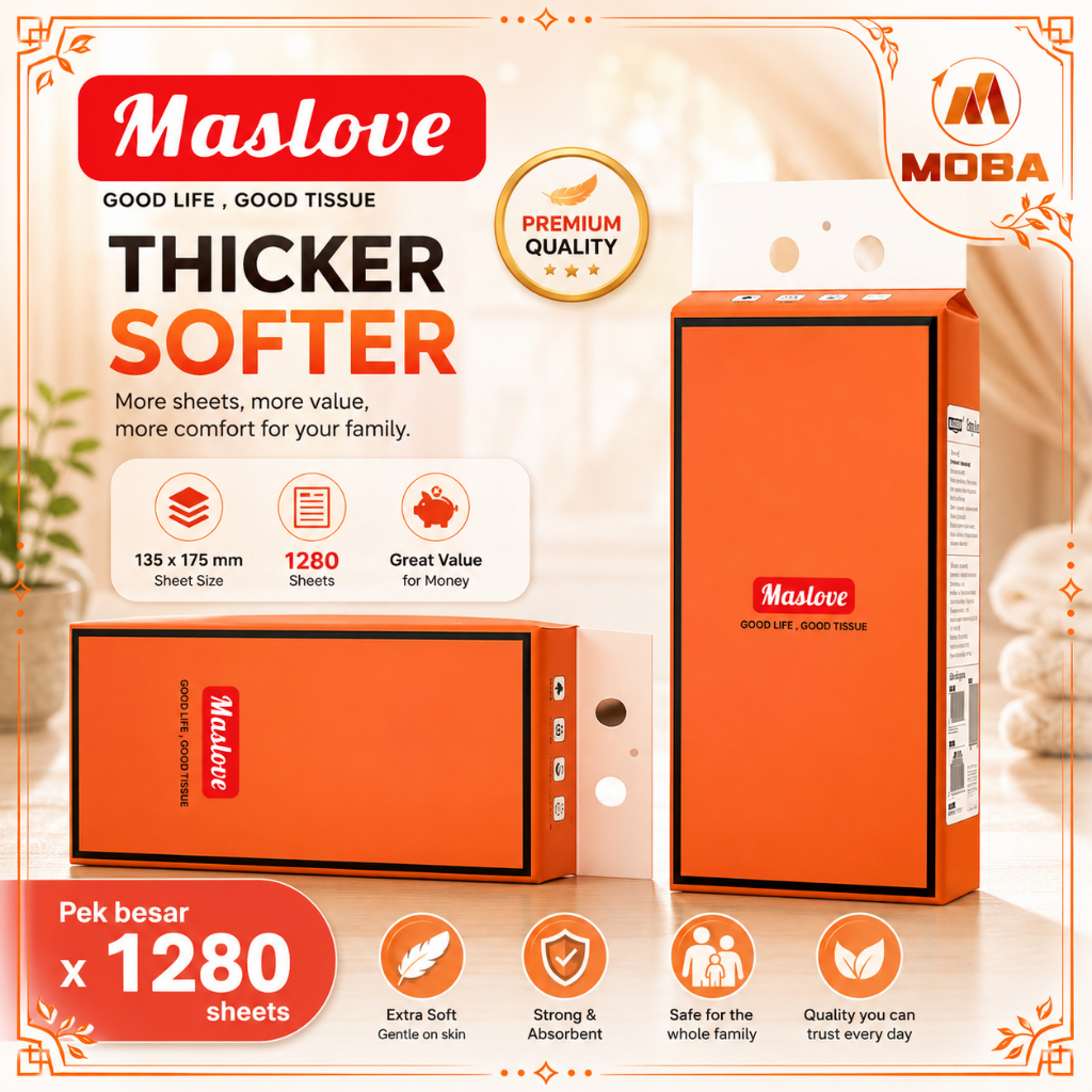 【BUNDLE】1280 Sheets MasLove Premium Hanging Tissue 1280sheets Deluxe ...