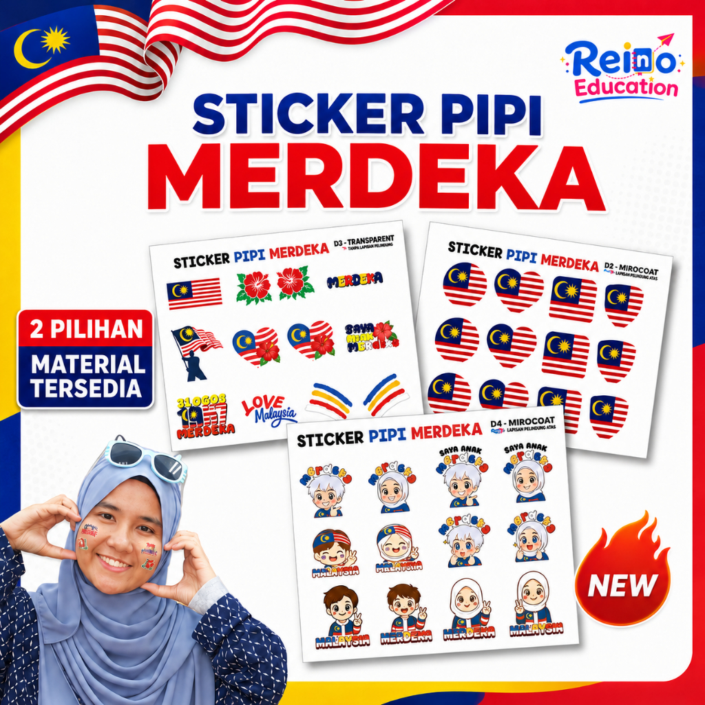 STICKER PIPI MERDEKA, SAYA SAYANG MALAYSIA, JENIS STICKER TAMPAL DI ...
