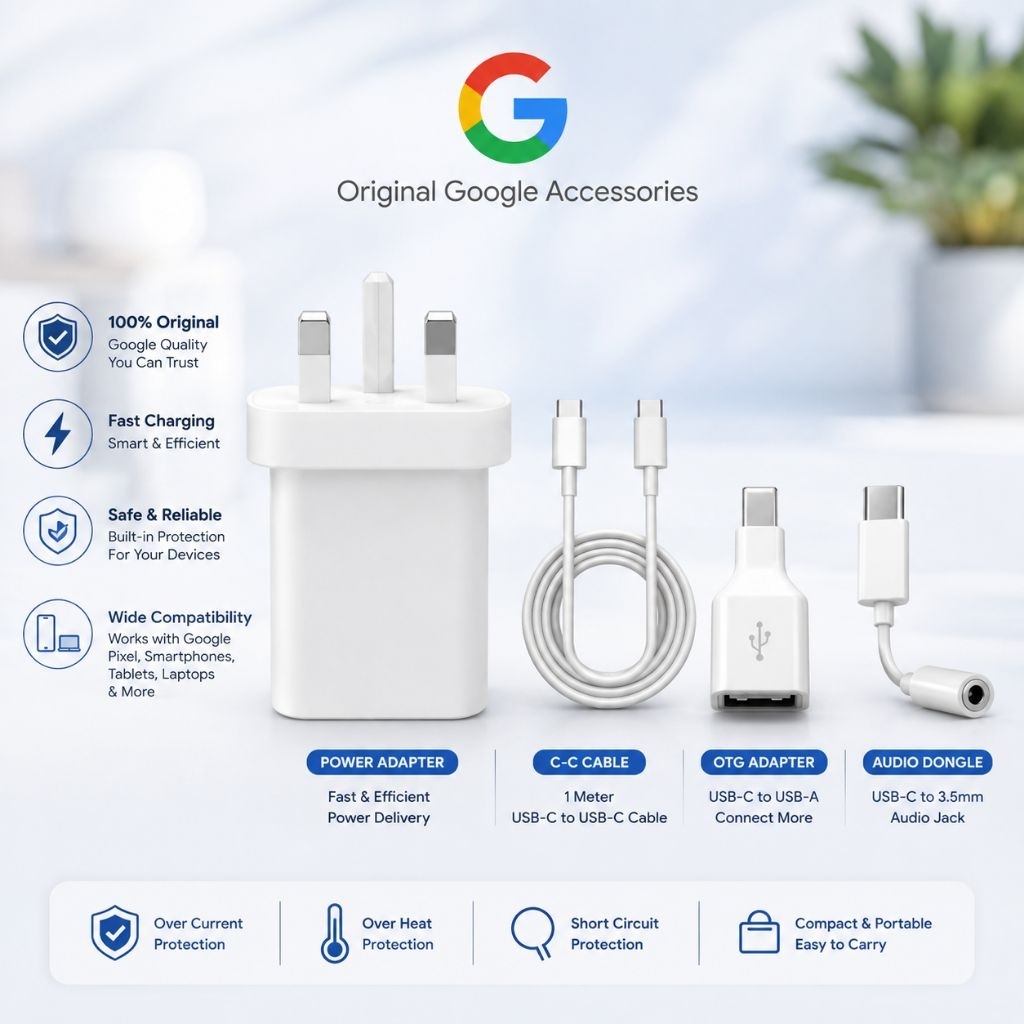 Google Pixel Original Power Adapter Charger Type C Cable OTG Audio ...