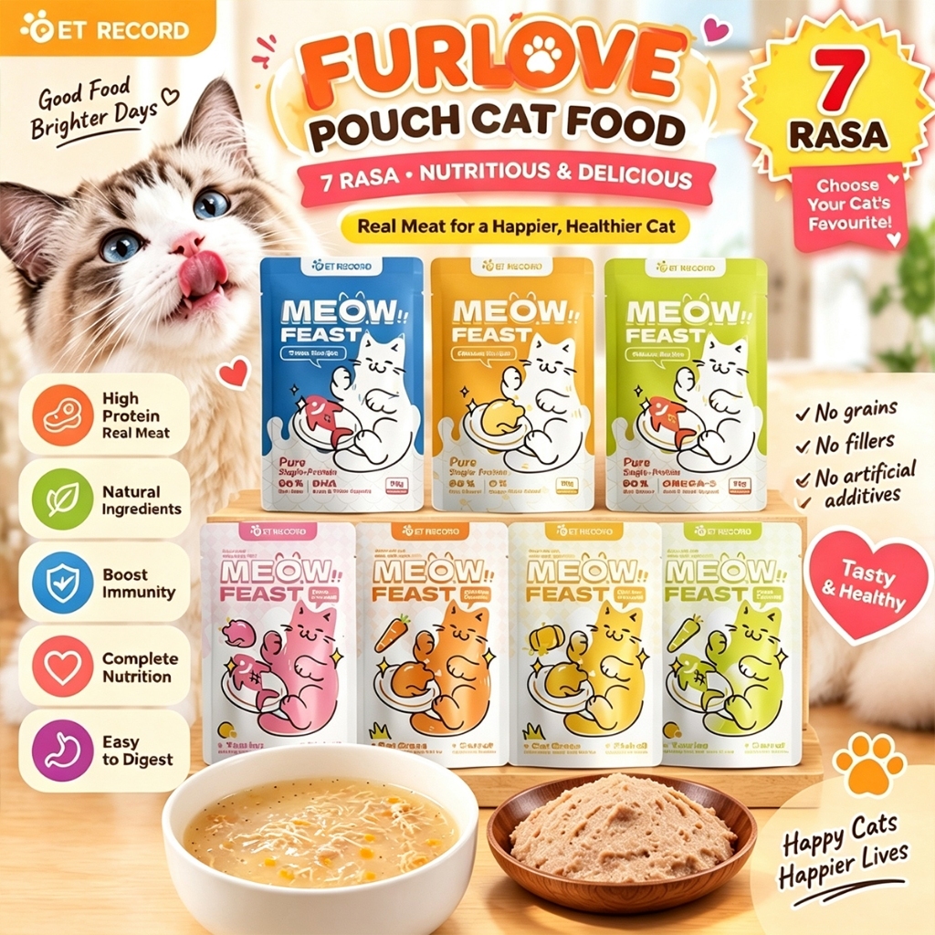 FURLOVE Wet Food Cat Pouch