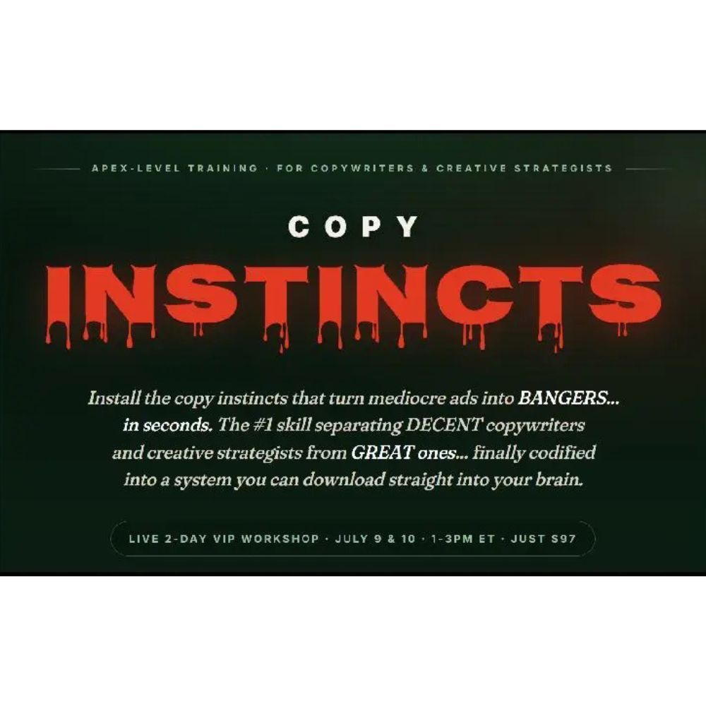 [Video Course] COPY INSTINCTS by Mario Castelli & Luke Mills | Shopee ...