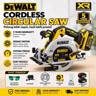 DEWALT Cordless Circular Saw 6.5 Inch Brushless Motor Mesin Gergaji ...