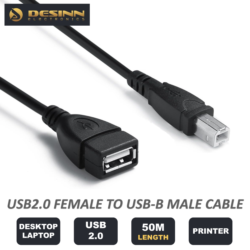 thumbnail image 2 of Steren USB-A Female To USB-B Male Adapter - Printer Cable Adapter (SMP-USB-030) 2 of 6