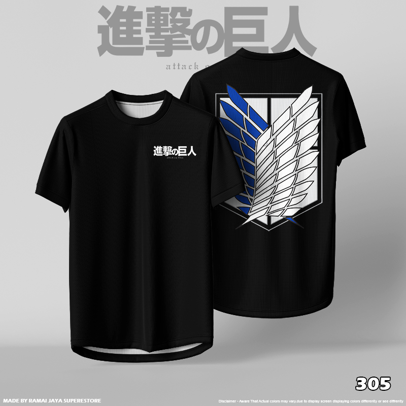 Attack on Titan Jersey AOT retro Tshirt SHINGEKI NO KYOJIN Anime