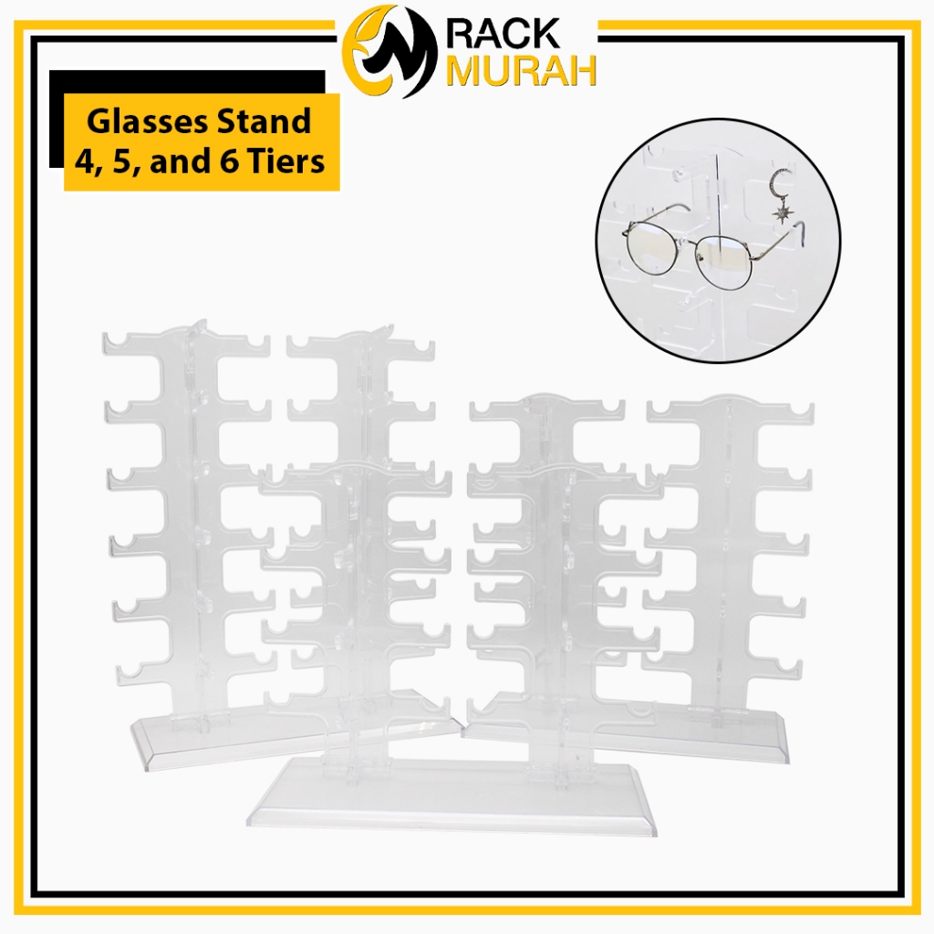 RAK CERMIN MATA BERTINGKAT ACRYLIC COUNTERTOP 4, 5 AND TIER GLASSES ...