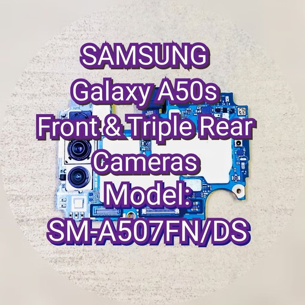 SAMSUNG Galaxy A50s Front & Triple Rear Cameras Kamera depan & belakang ...