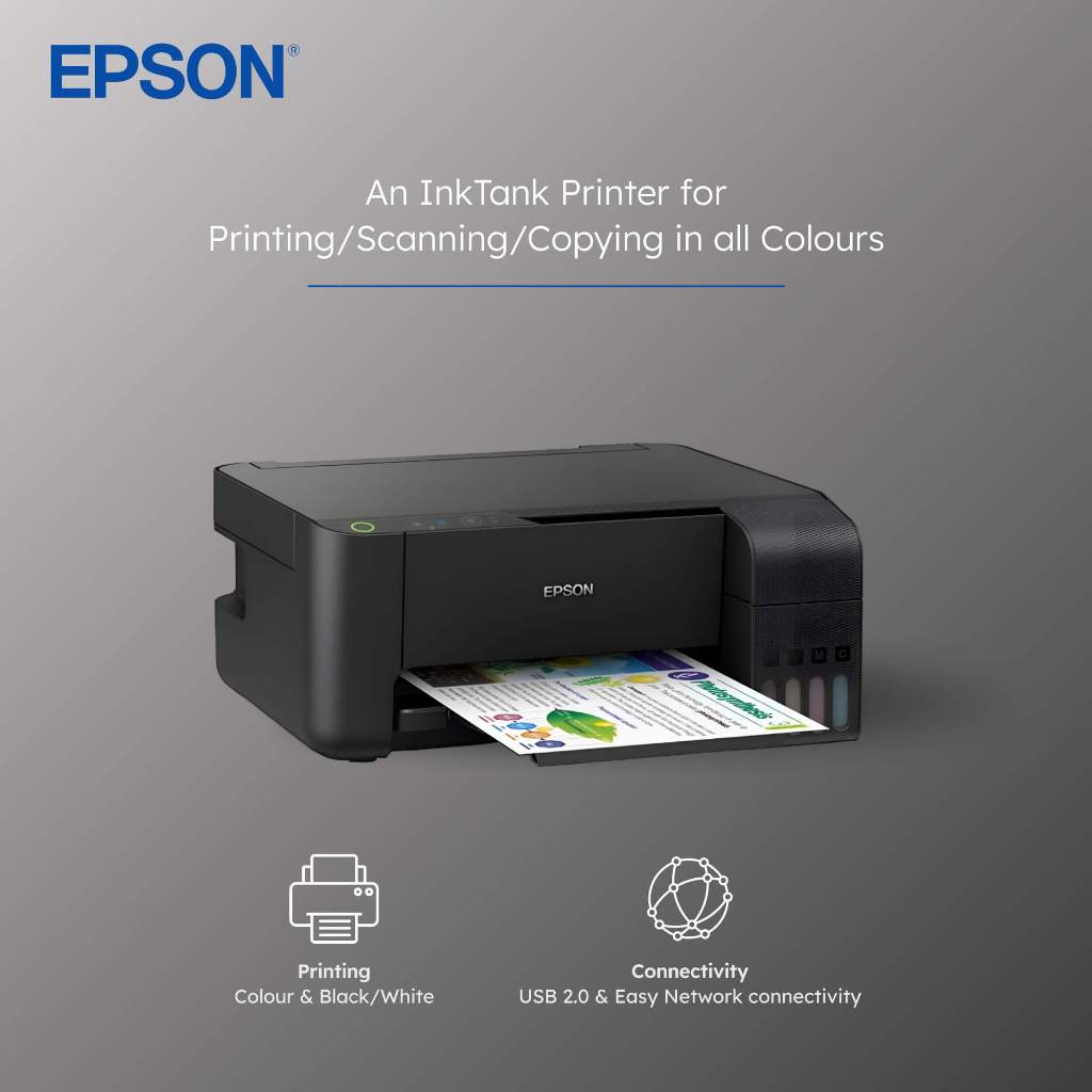 EPSON L3256 L3210 L3250 L121 L3110 L3150 ECOTANK Ink Tank Printer E410 ...