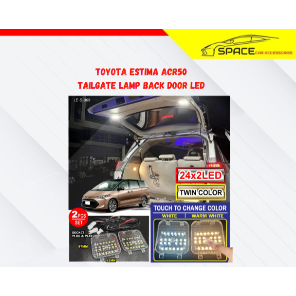 Toyota estima acr50 acr55 Alphard Vellfire Agh30 rear trunk boot fog ...