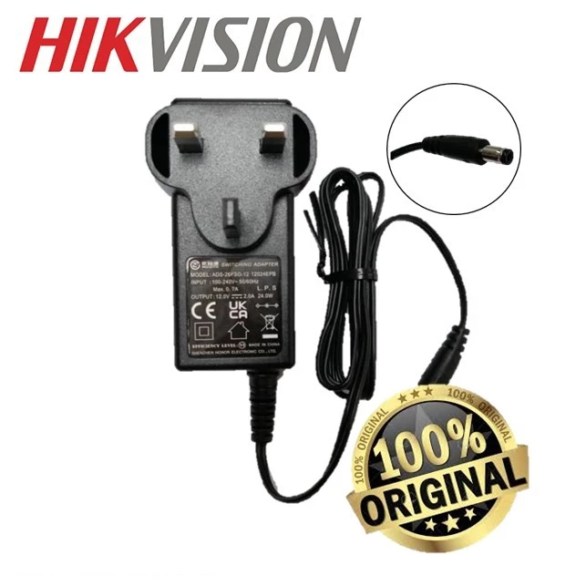 Hikvision 12V 2A ADS-26FSG-12 Power Adapter (5.5*2.1) 24W for HIKVISION ...