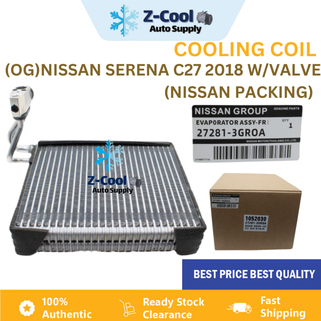 COOLING COIL ORIGINAL NEW NISSAN SERENA C26 / C27 2018' FRONT C/W VALVE ...