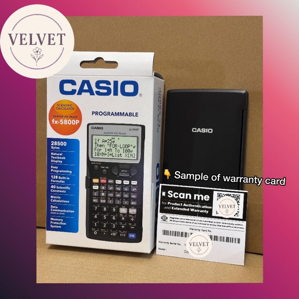 Casio programmable scientific calculator FX-5800p | Shopee Malaysia