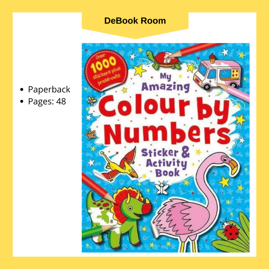 My Amazing Colour by Numbers Sticker and Activity Book | Shopee Malaysia