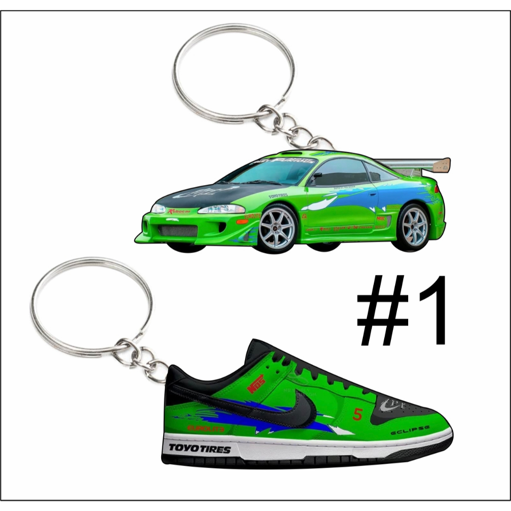 Fast & Furious Cars FNF CARS 2D KEYCHAIN 1970 Dodge Charger, Brian's ...