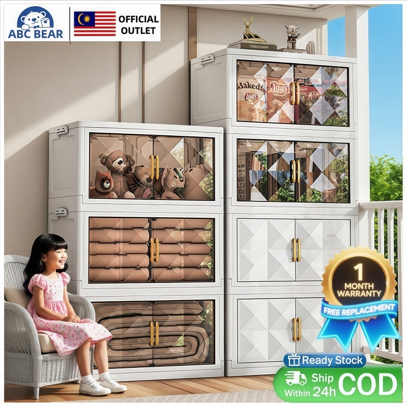 【ABC BEAR】READY STOCK L50-70cm (1-5 Layers) Deluxe Diamond 2 Doors ...