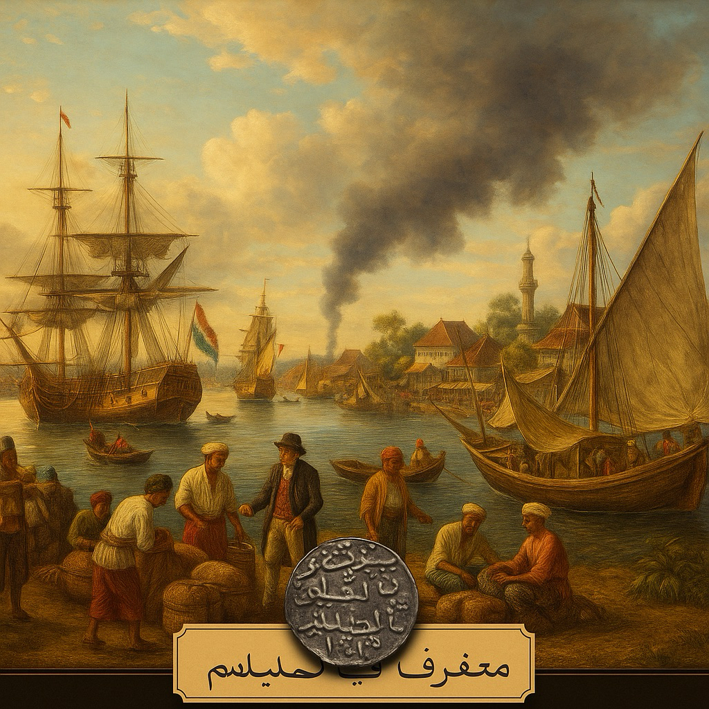 YY#18-27 Sultan Mahmud Badaruddin II Tin Coins AH1219 (1804) مصرُوف في ...