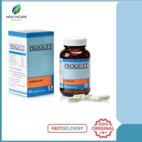 PROGUTT PROBIOTICS 10 BILLION CFU 500mg With 60 Vegetable Capsule (EXP ...