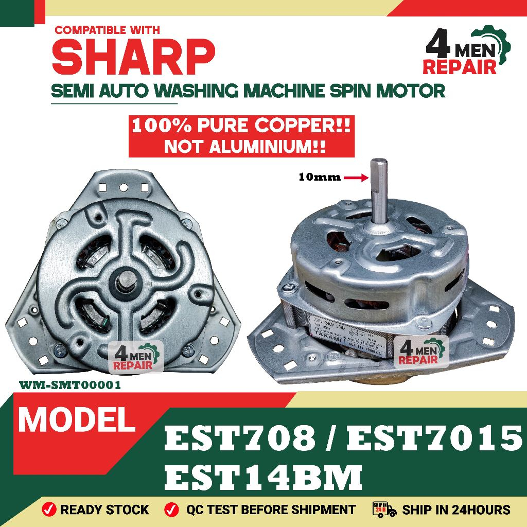 EST708 / EST7015 / EST14BM COMPATIBLE WITH SHARP SEMI-AUTO WASHING ...