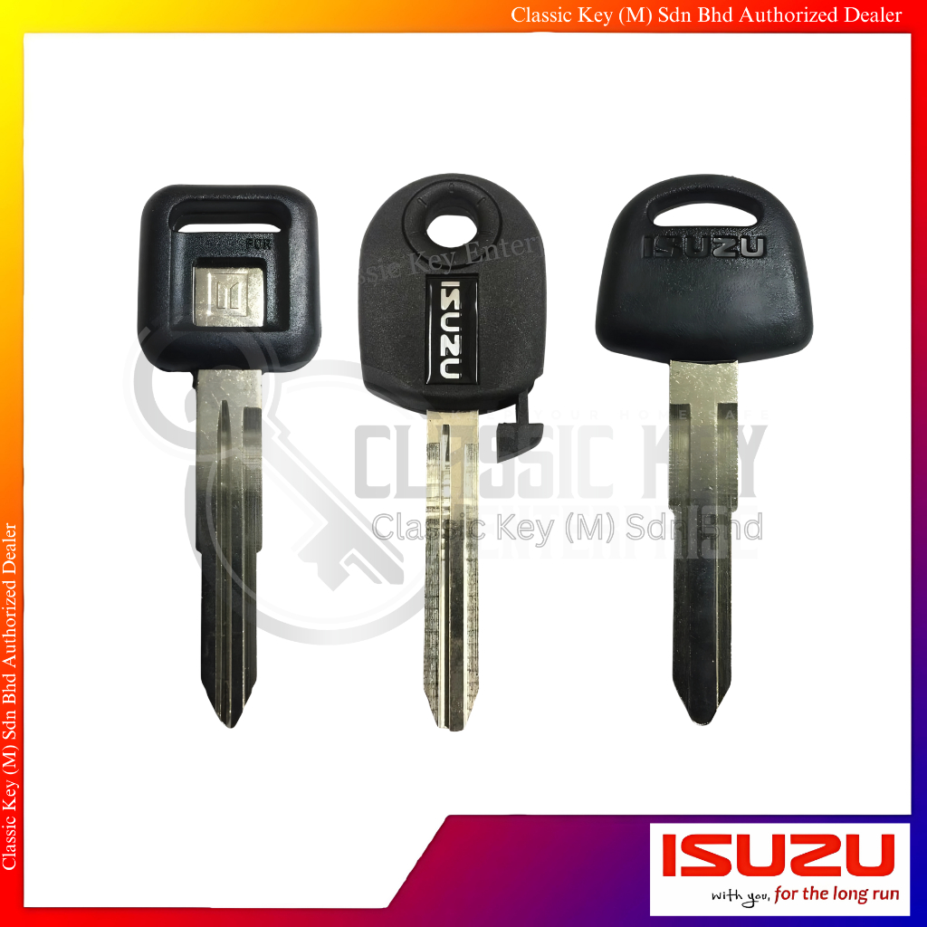 Isuzu Key Blank Uncut Kunci kereta kenderaan Isuzu D-max 4x4 Lorry ...