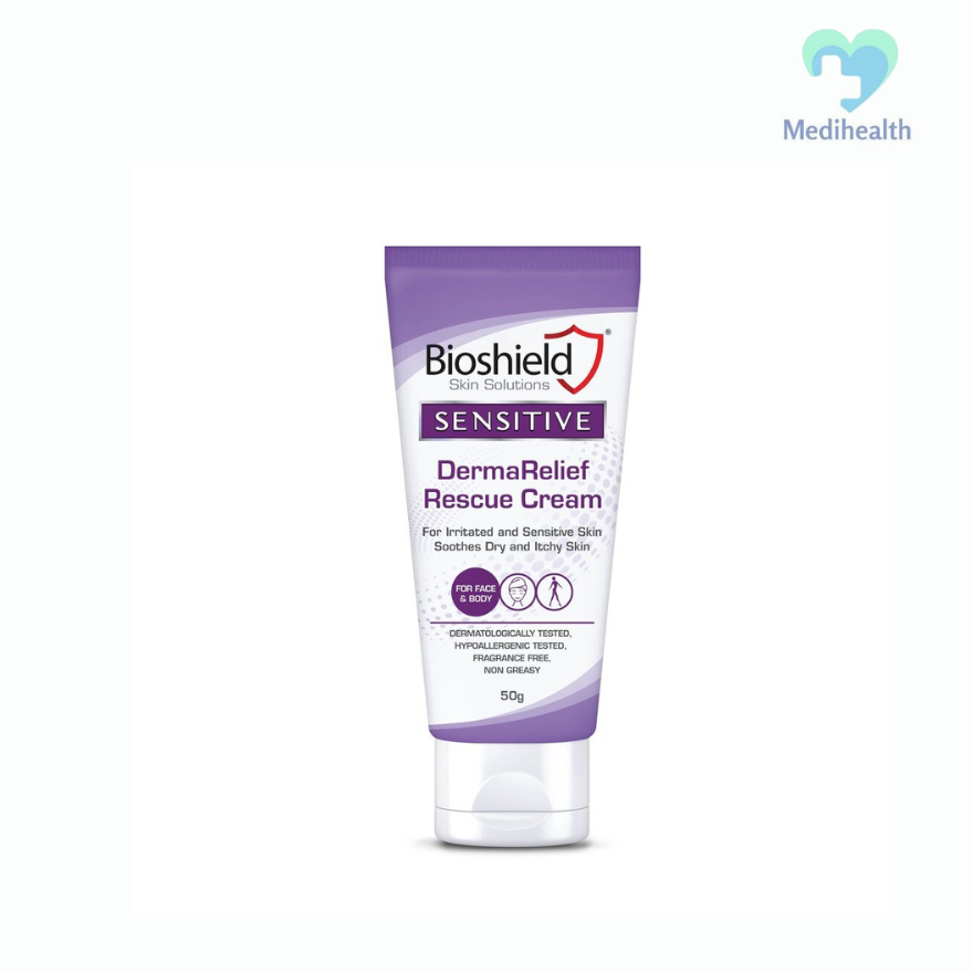 [EXP:3/26]Bioshield Sensitive DermaRelief Rescue Cream(50g) | Shopee ...