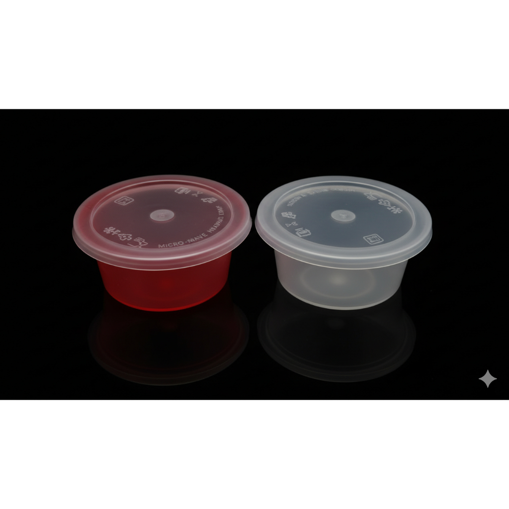 (100pcs) 4oz PP Round Container & Lid R4 with Lid | Shopee Malaysia