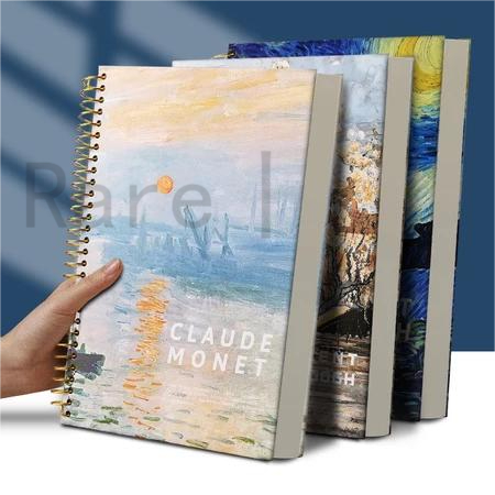 16K Van Gogh Hardbound Spiral Thick Big Notebook Sheets 151 Watercolor ...