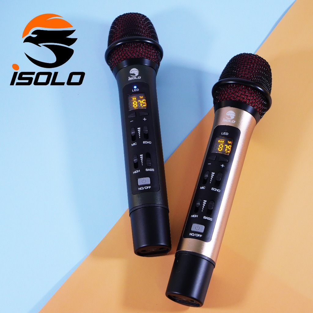 iSOLO Car Karaoke Single Wireless FM Handheld Microphone Rechargeable ...
