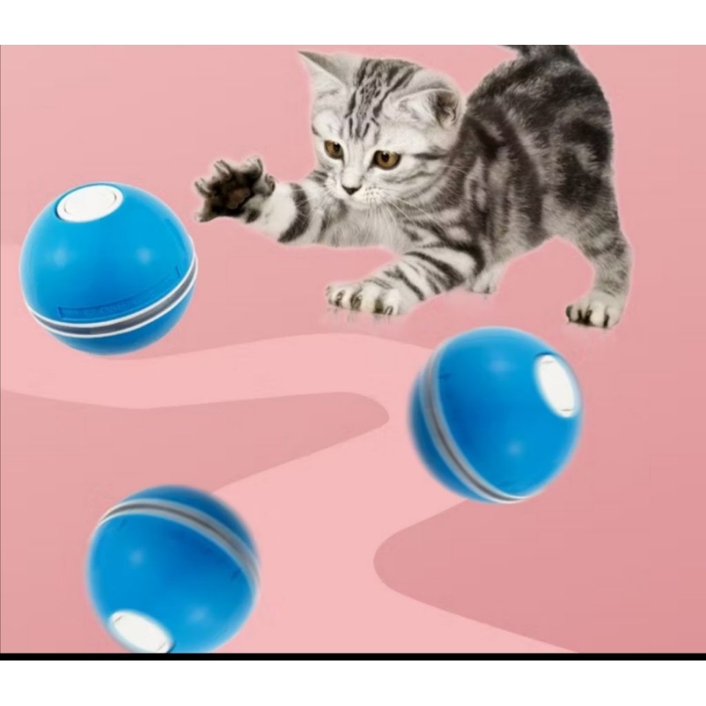 2ND GEN Smart Rotating Ball Interactive Cat Toy Colorful LED Self ...