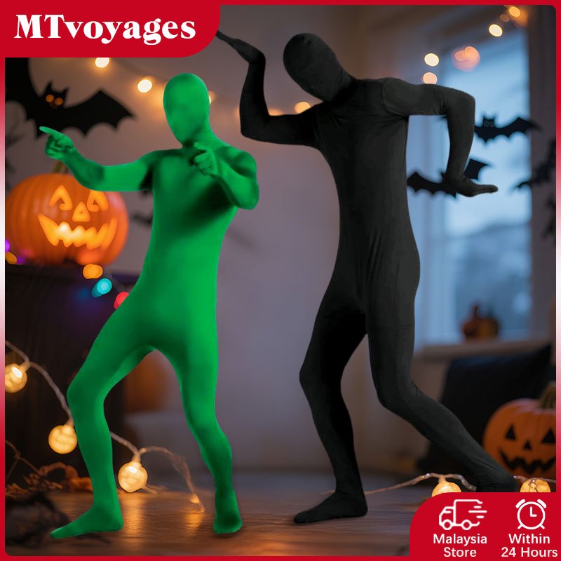 Black Invisible Man Garment Halloween Costume Ninja Invisible Man Green ...