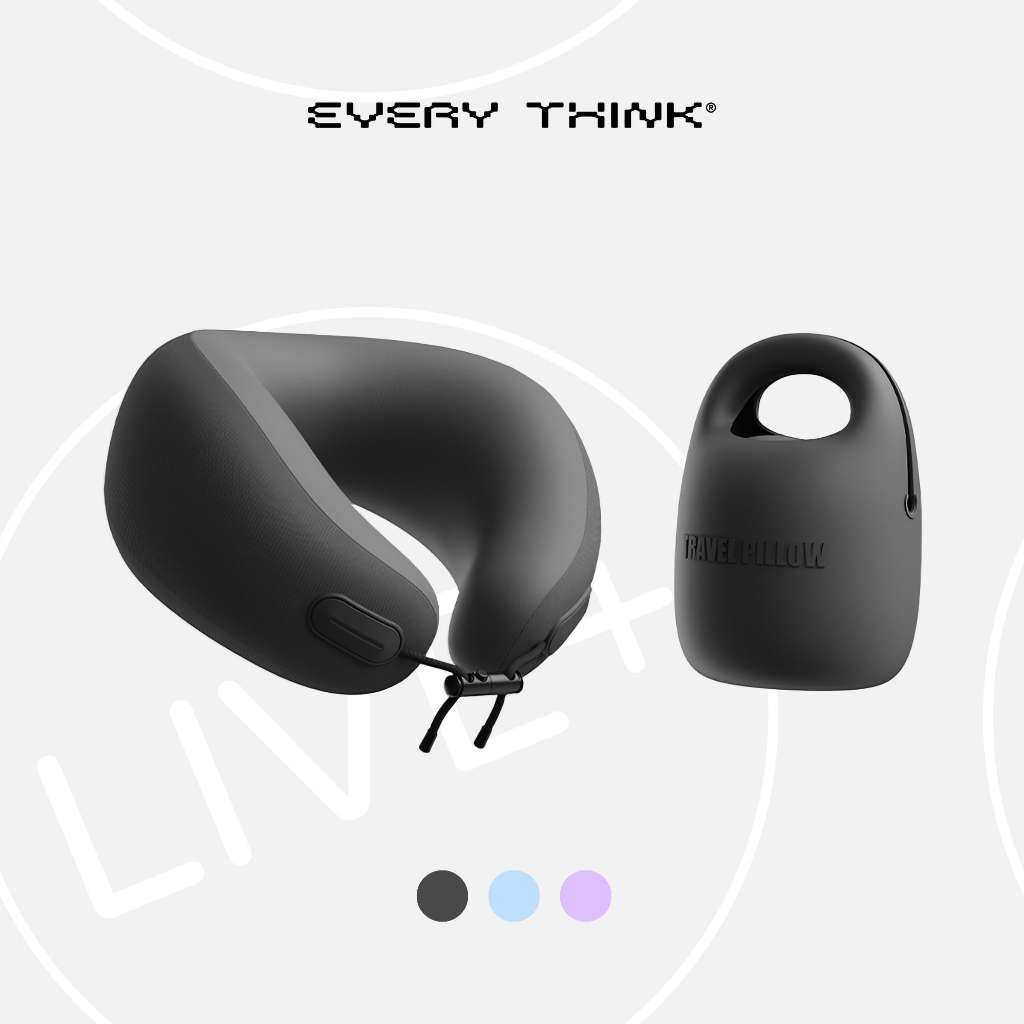 EVERYTHINK ES2 Mini U-Shaped Kids Neck Pillow, Obsidian Black | Travel ...