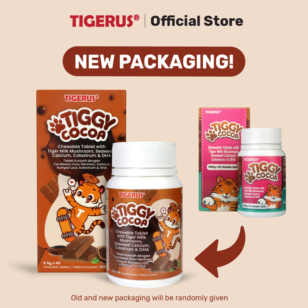 TIGERUS Tiggy Cocoa Chewable Tablets (500mg x 60's) | Shopee Malaysia