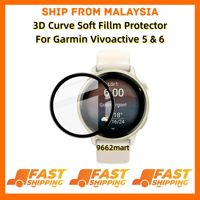Garmin vivoactive 6 5 Screen Protector 3D Curve Soft Film Protector ...