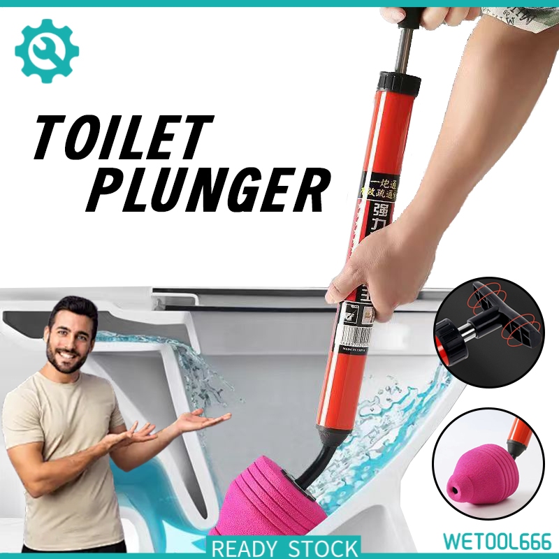 Electric Power Plunger Pro – High Pressure Toilet & Drain Unclogger With Splash Guard & Snake Kit