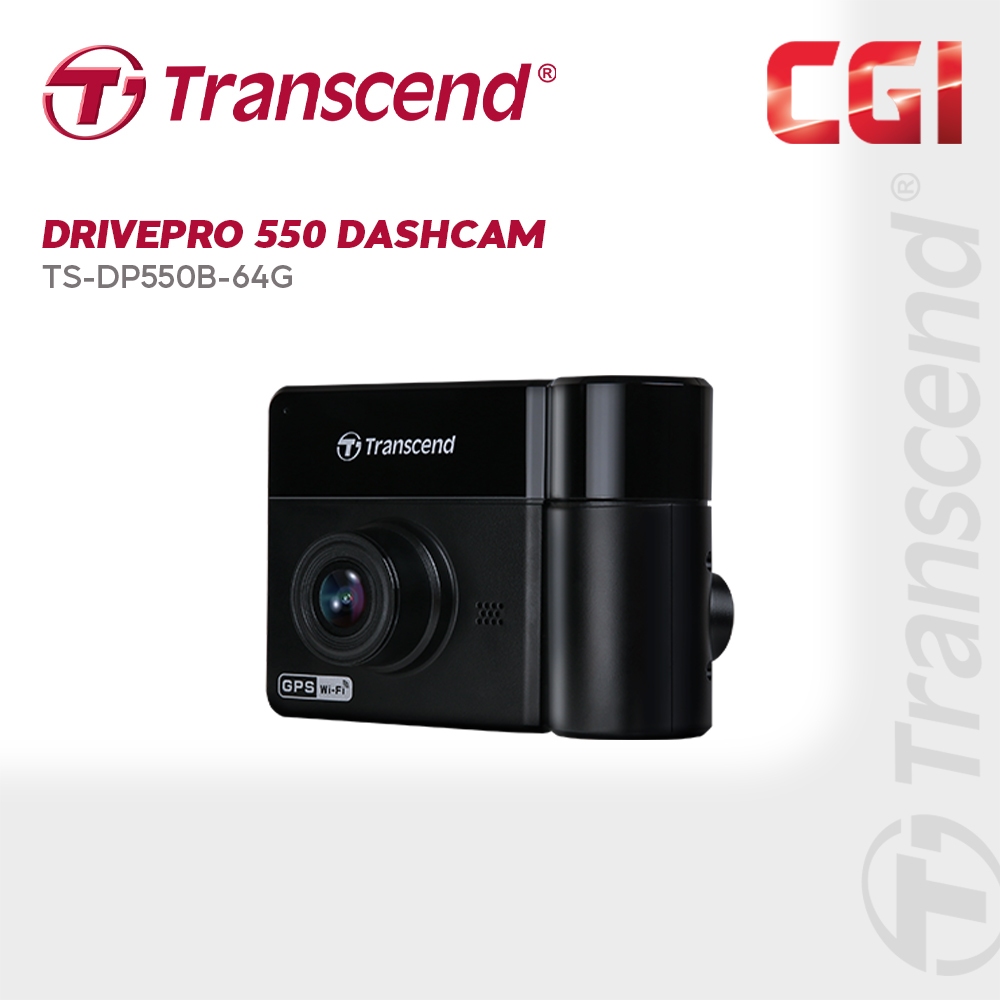 Transcend DrivePro 550 FHD Dual Lens Dashcams - TS-DP550B-64G | Shopee ...