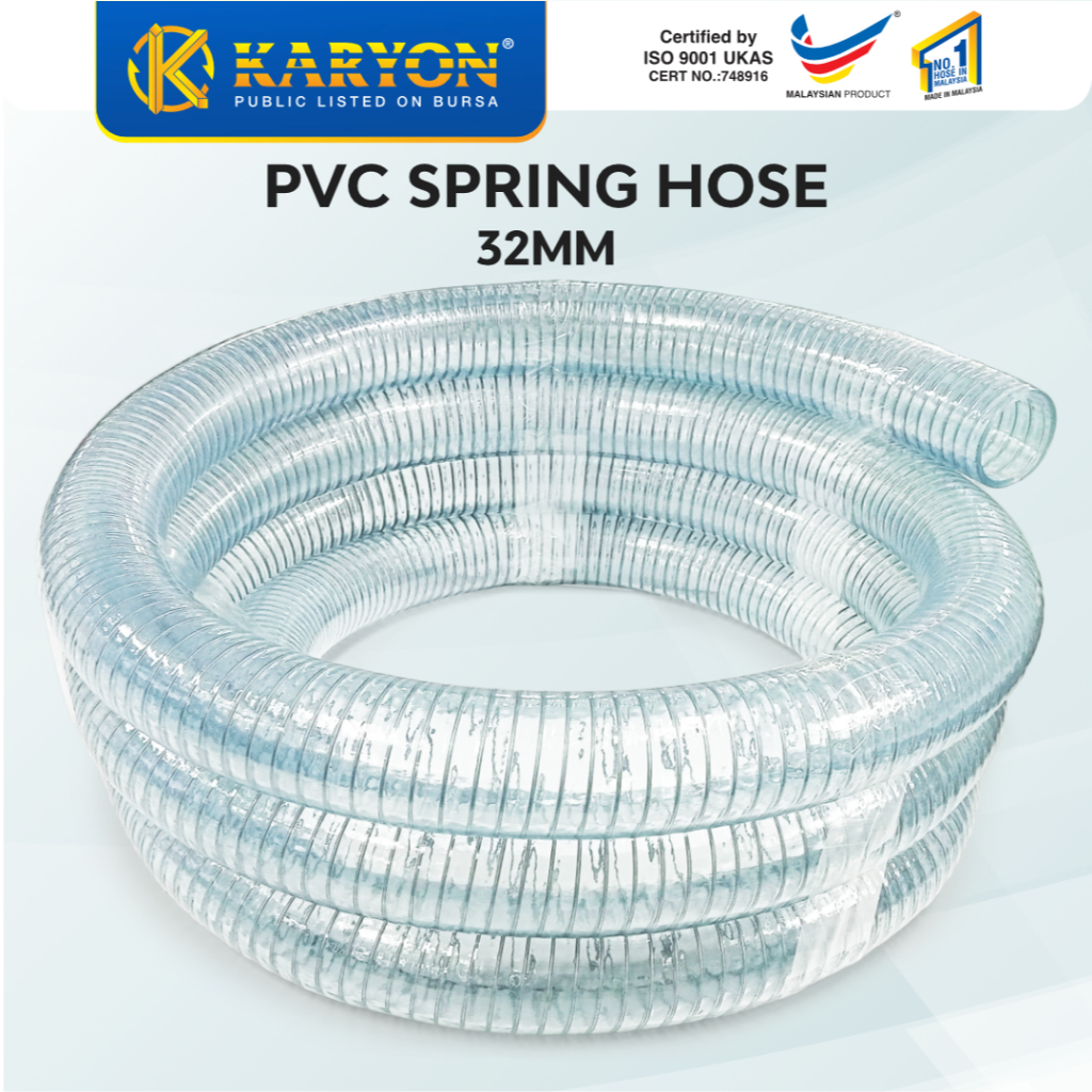 Karyon® PVC Steel Wire Reinforced Spring Hose for liquids, Chemicals ...