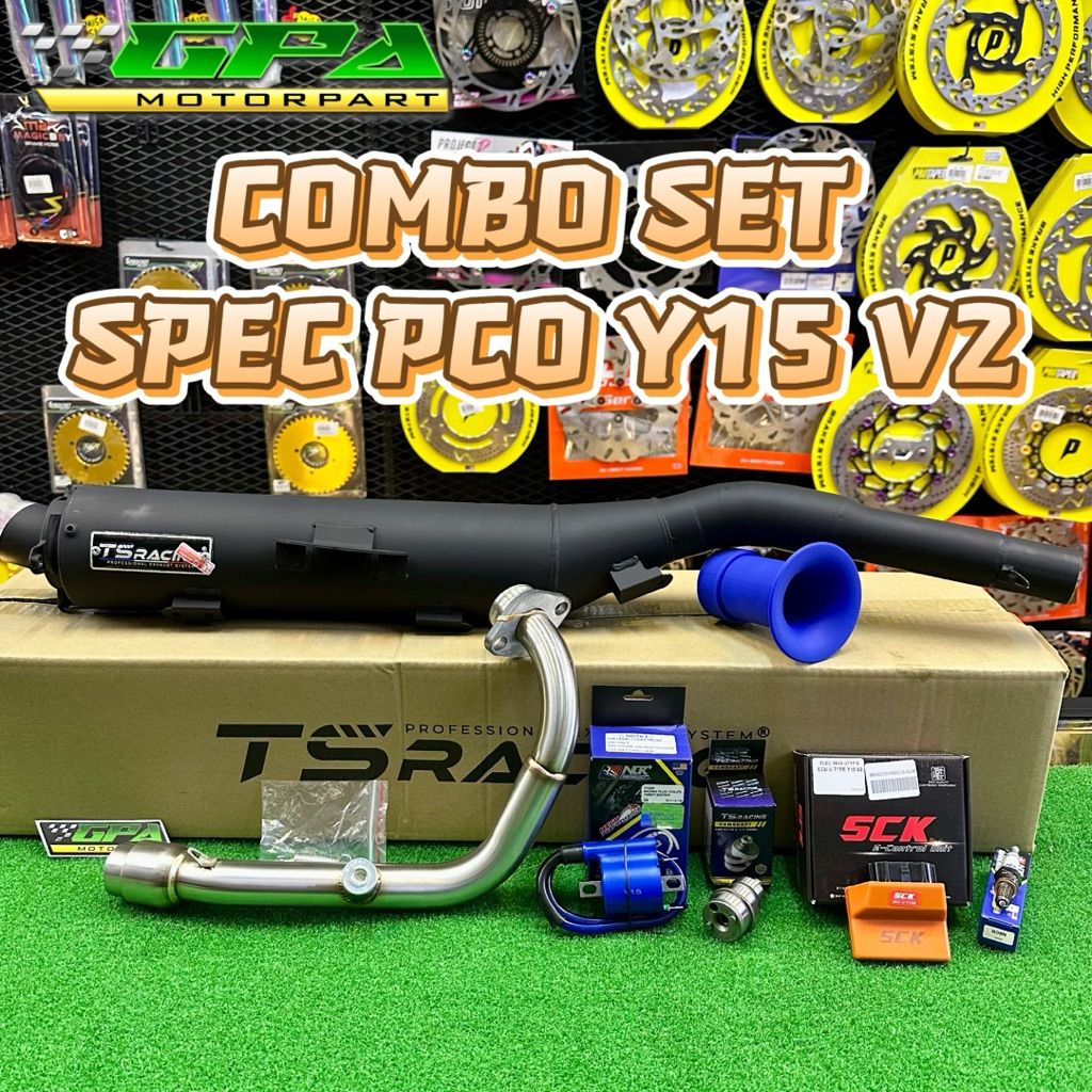 COMBO SET SPEC PCO Y15 V2 TS RACING TRU EKZOS 28MM PCO TRUMPET | Shopee ...